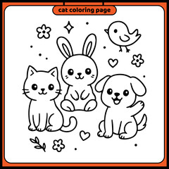 coloring dog design template