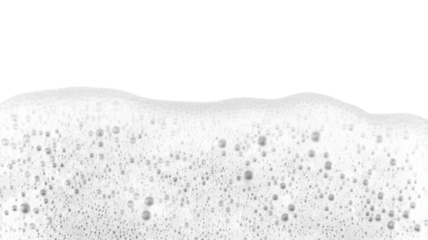 Realistic soap foam with bubbles. Shampoo soap foam isolated on transparent white background. frothy bubbles with soft texture. hygiene, cleaning product design elements. PNG, Cutout