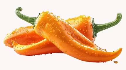 Two orange habanero peppers isolated on white.png