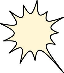 Text and Speech Bubble