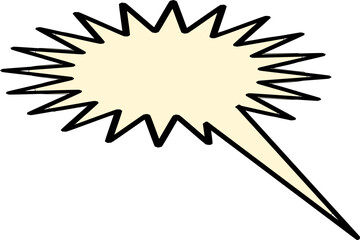 Text and Speech Bubble