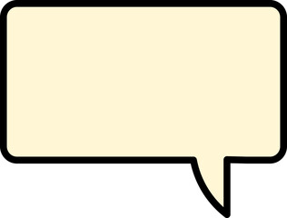 Text and Speech Bubble