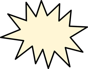 Text and Speech Bubble