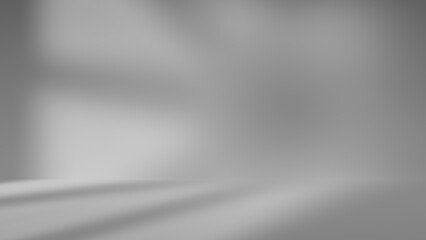 Infinite gray background for product display with beautiful lights and shadows. Ideal for composition. Space for text, copy space.