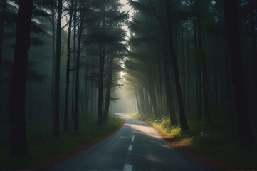 Obraz premium Lonely road