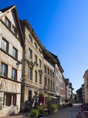 Street view of Rouen in France