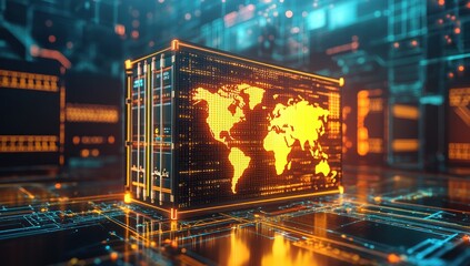 Global Digital Logistics: A Futuristic Vision of Worldwide Shipping and Data Exchange