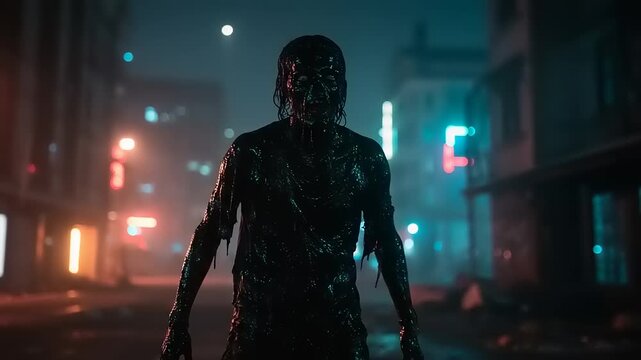 man walking in the street