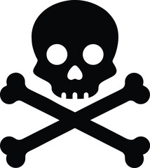 Human Head skull silhouette vector illustration