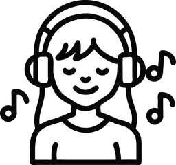 Music Icon Set – Black and White Vector Symbols for Audio, Sound, and Instruments
Girls Music Icon Set – Singing, Playing Instruments, DJ and Music Notes.
