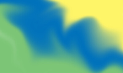 Abstract Blending of Vibrant Blue, Green, and Yellow Colors