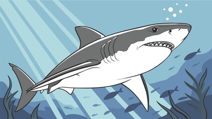 Great White Shark Underwater

