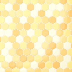 背景素材_タイル_六角形_オレンジ