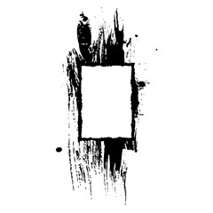 Ink Grunge Rectangle Border SVG 11