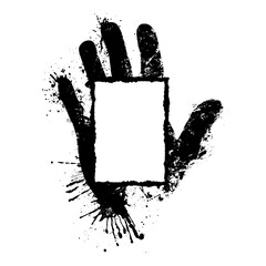 Ink Grunge Rectangle Border SVG 03 