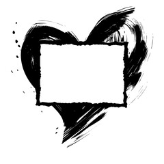 Ink Grunge Rectangle Border SVG 08