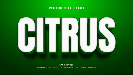 citrus editable text effect