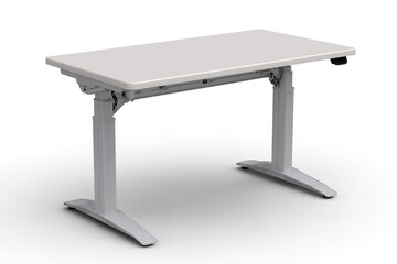 Height adjustable office desk suitable for home or workplace ergonomics and comfort during work hours