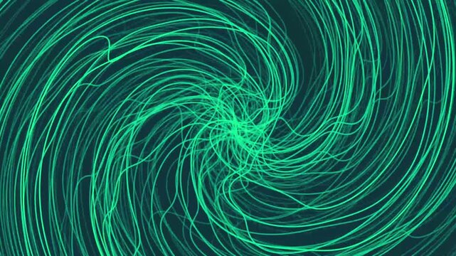Electric background of tangled web lines movement, hypnotic tunnel of lines, wallpaper
