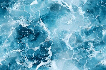 Fototapeta premium Abstract turquoise marble texture with white veins and natural stone pattern creates luxurious surface background for interior design and decoration projects.