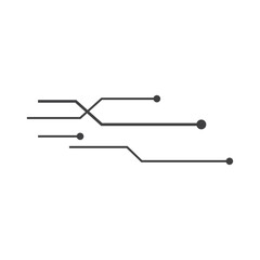 Circuit line icon