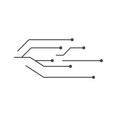 Circuit line icon