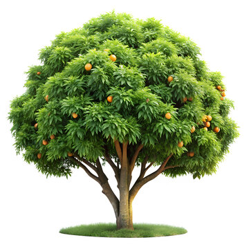 recommend clip art: mango tree, realistic mango tree, mango plant, isolated, white background, high-resolution, tropical, fruit tree, farming, nature, summer design, Mango tree PNG