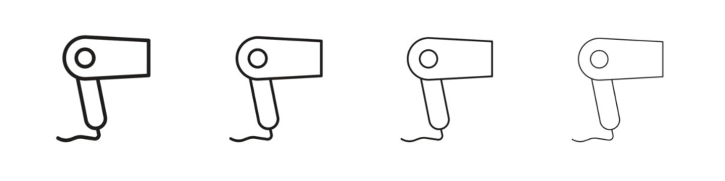 Blow dryer icon design template for web and mobile UI element