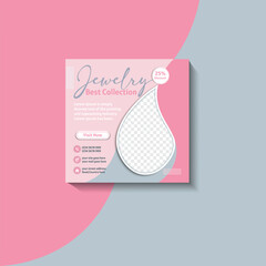Best collection jewelry  promotional post  design template
