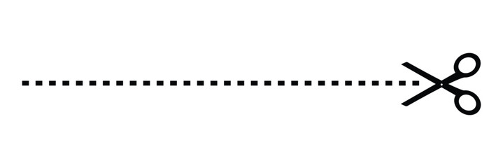 Scissor icon, scissor symbol vector, Paper cutting with scissor, cutting&nbsp;scissor&nbsp;mark&nbsp;.&nbsp;EPS&nbsp;10&nbsp;. 