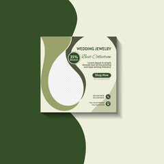 Wedding jewelry social media post