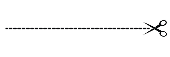 Scissor icon, scissor symbol vector, Paper cutting with scissor, cutting scissor mark . EPS 10 . 