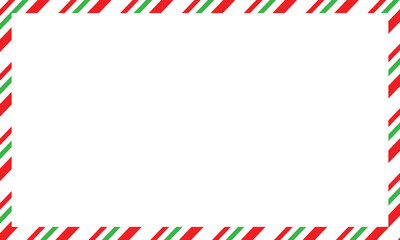 Obraz premium Candy cane frames. Christmas and New Year candy frame. Holiday x mas border. isolated on white background. Vector illustration.&nbsp;EPS&nbsp;10&nbsp;. 
