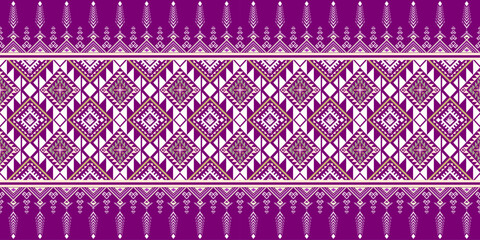 Geometric ethnic oriental seamless pattern traditional Design for background, carpet, wallpaper, clothing, wrapping, Batik fabric, Vector, illustration