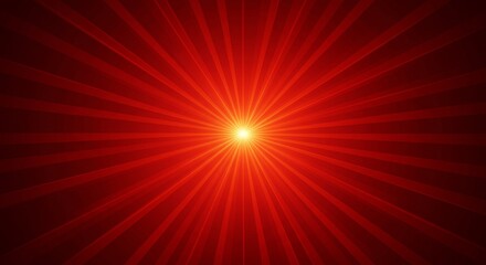 Red Burst Concentric Rays Emanating from a Central Light Source ,Red ,Rays