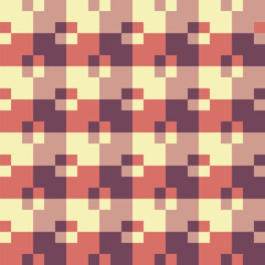 Pattern created from pale yellow and brown squares