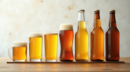 Beer sampling event brewery tasting room beverage showcase rustic setting close-up view craft beer culture