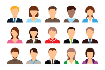 Diverse Portraits: A visual mosaic of various individuals, captured in a series of head and shoulder portraits. The collection showcases a range of ages, hairstyles, and subtle ethnic features.