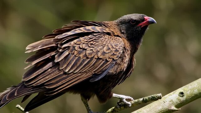 Close-up of a bird perched on a branch