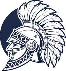 Black grunge wing skull emblem with star banner illustration