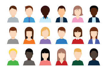 Anonymous faces in Diversity: A diverse mosaic of stylized, anonymous faces, capturing the essence of a broad spectrum of individuals. A subtle visual metaphor for community and collective identity.