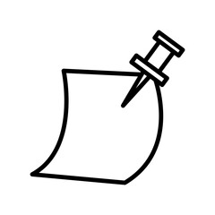 Pushpin icon design template SVG