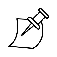 Pushpin icon design template SVG