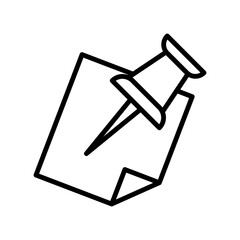 Pushpin icon design template SVG