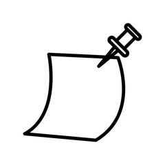 Pushpin icon design template SVG