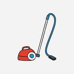 A vacuum vector art illustration