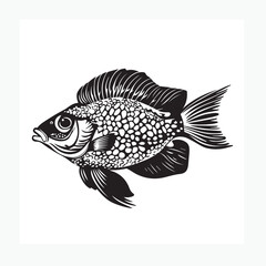 Fototapeta premium vector illustration of a fish