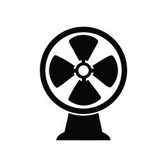 An exhaust fan silhouette vector illustration