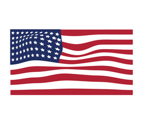 United States of America flag wave graphic