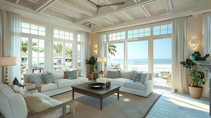 Luxurious balcony near the seashore with beautiful landscapes all around.


